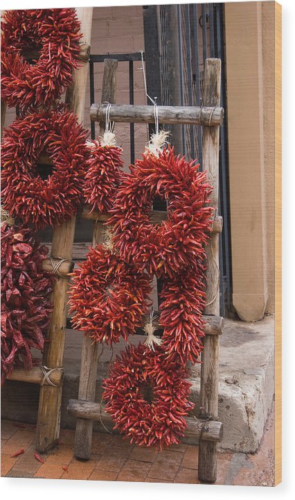 Chile Ristras - Wood Print